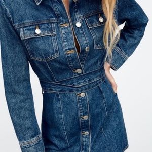 Zara Blue Denim Mini Dress